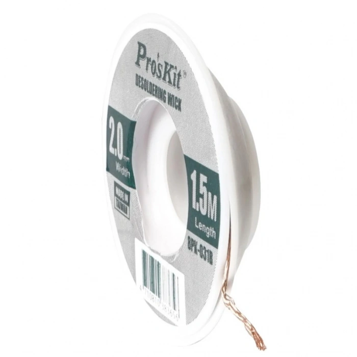 Lehim Temizleme Teli - Proskit - 2mm Genişlik - 1.5m Uzunluk