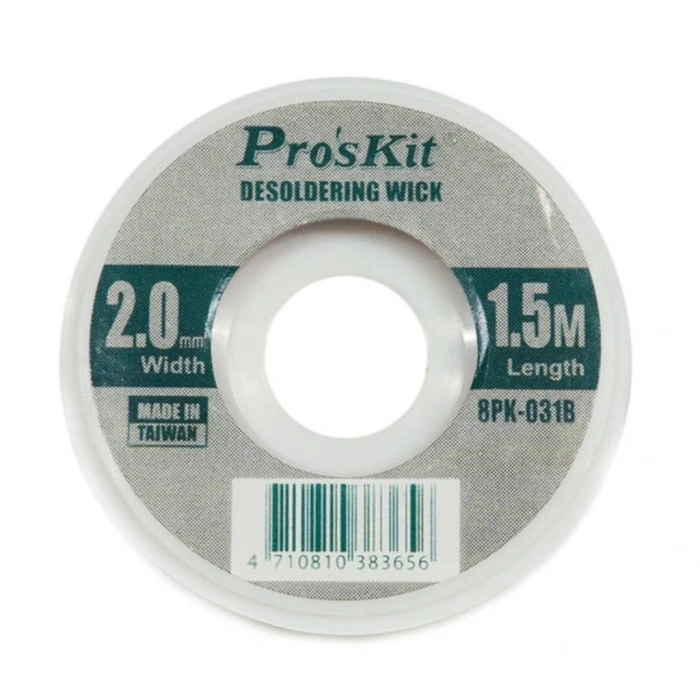 Lehim Temizleme Teli - Proskit - 2mm Genişlik - 1.5m Uzunluk
