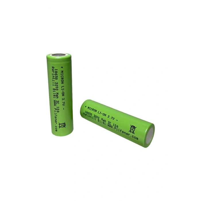 Micron - 18650 Boy - 3.7 Volt 3200 mAh 3C Li-ion Şarjlı Pil