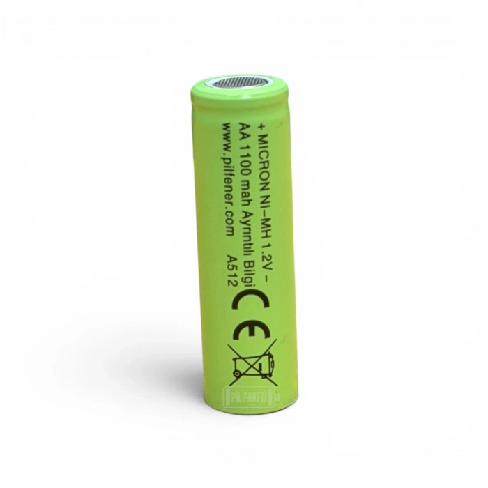 Micron - AA Boy 1.2 Volt 1100 mAh Ni-Mh Şarjlı Pil - Başsız