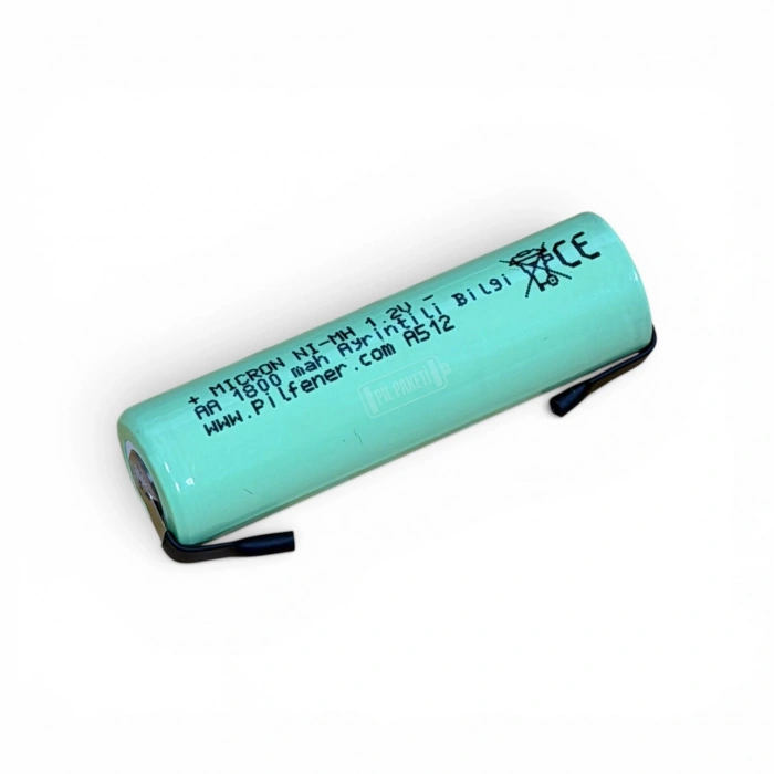 Micron - AA Boy 1.2 Volt 1800 mAh Ni-Mh Şarjlı Pil - Puntalı
