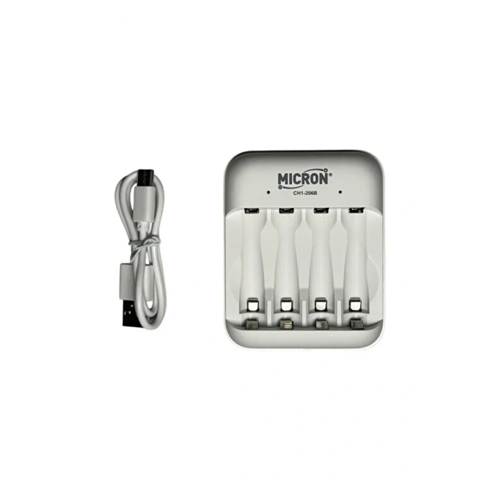Micron CH1-206B 4 Yuvalı AA / AAA Ni-Mh Şarj Cihazı - Type-C