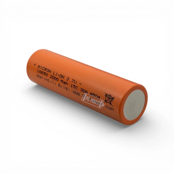 Micron - Lityum İyon Pil - 3.7 Volt - 2000 mAh -15c