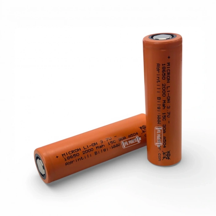 Micron - Lityum İyon Pil - 3.7 Volt - 2000 mAh -15c