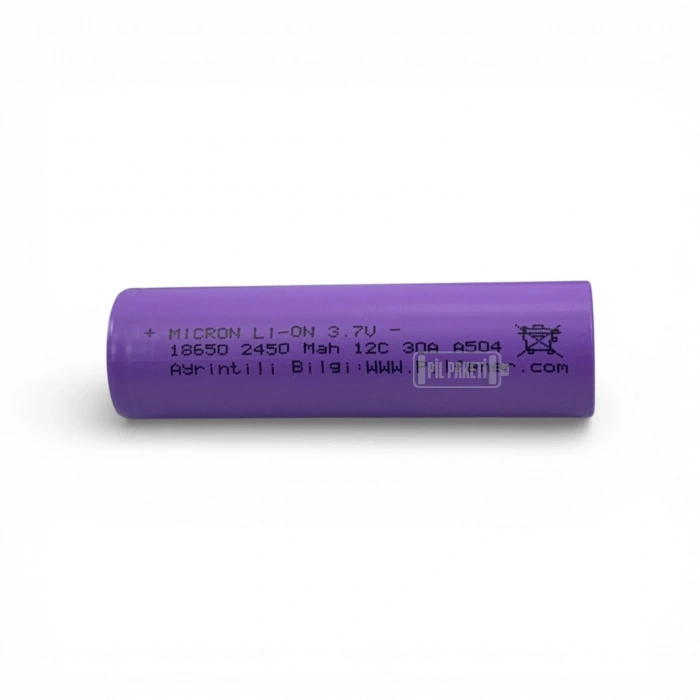 Micron - Lityum İyon Pil - 3.7 Volt - 2450 mAh -12c