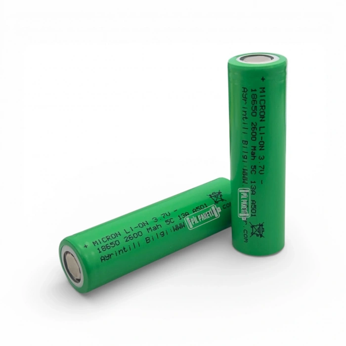 Micron - Lityum İyon Pil - 3.7 Volt - 2600 mAh -5c