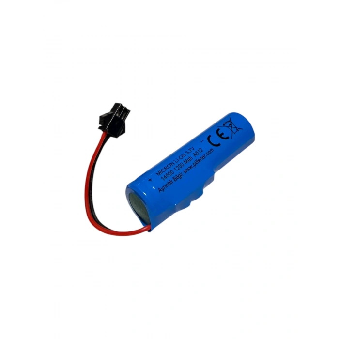 Micron - Oyuncak Araba Pili - 3.7 Volt 1200 mAh - SM Soket