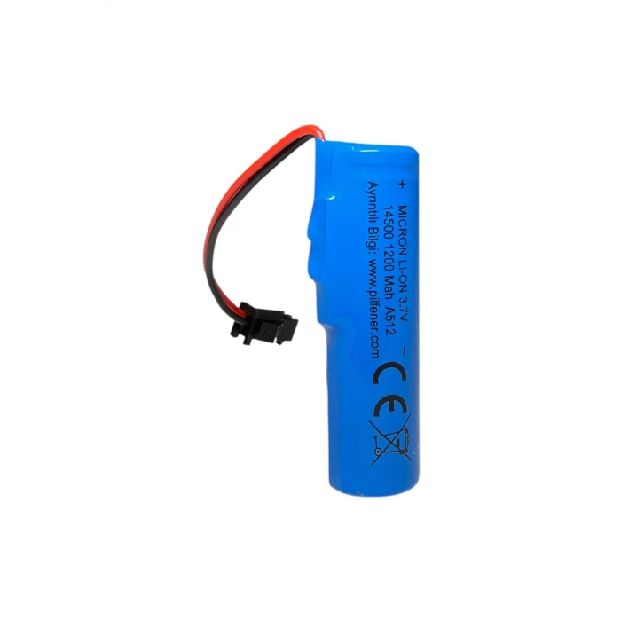 Micron - Oyuncak Araba Pili - 3.7 Volt 1200 mAh - SM Soket
