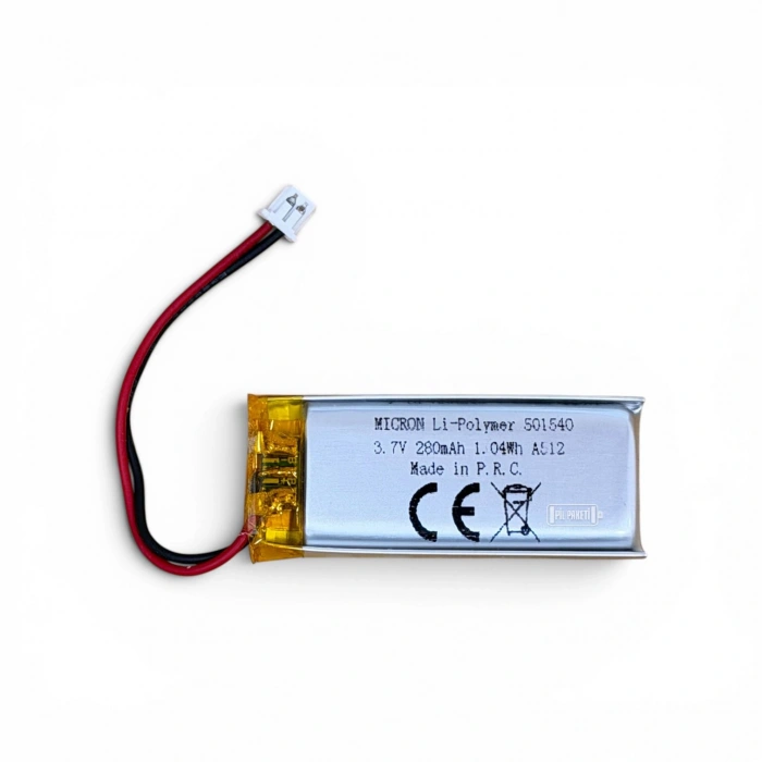Micron - Polimer Pil - 501540 - 3.7 volt 280 mAh - Devreli