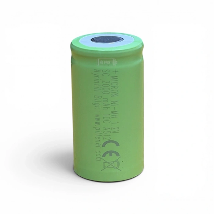 Micron - SC Boy 1.2V 2000 MAH 10C Şarjlı Ni-CD Pil