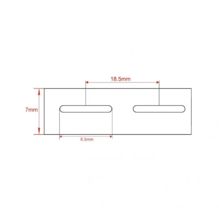 Nikel Şerit - 32700 - 1p - Braketsiz - Delikli - 0.20 mm Kalınlık - 15 mm Genişlik