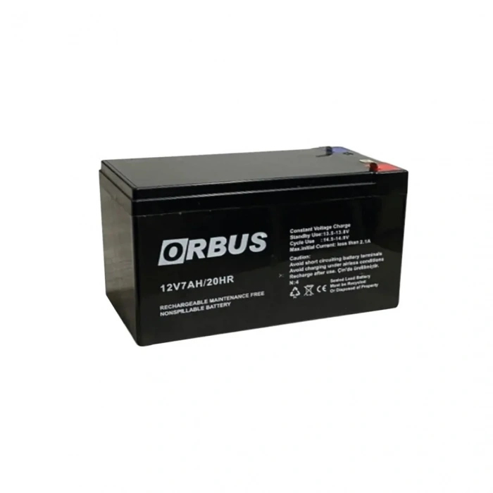 Orbus 12v 7ah Bakımsız Akü