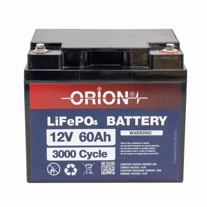Orion 12 Volt 60 Ah Lifepo4 Akü
