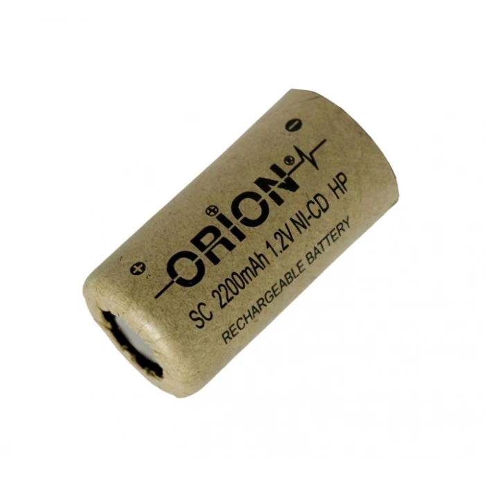 Orion - Şarjlı Pil - Ni-Cd- 1.2v 2200mAh - Sc Boy - Başsız - Kağıt