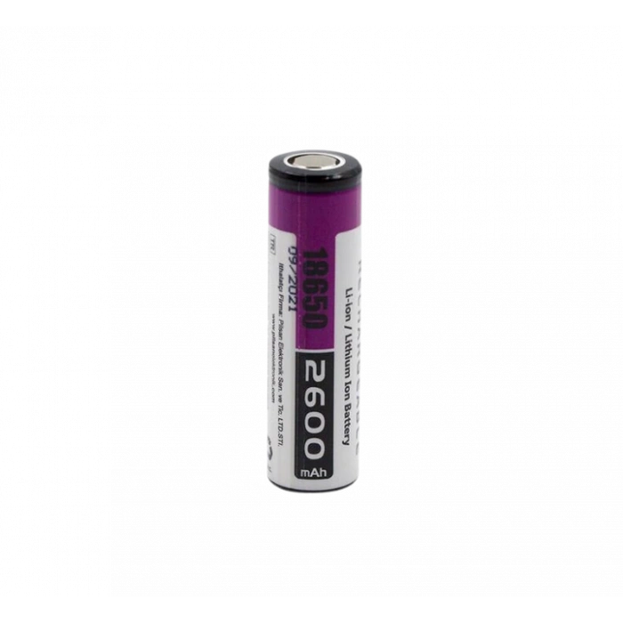 Orion - Şarjlı Pil - Lityum İyon - 3.7v 2600mAh - 18650 Boy - 5c - Başsız - Min Alım 100 Adet