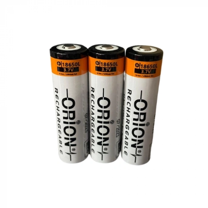 Orion - Şarjlı Pil - Lityum İyon - 3.7v 2200mAh - 18650 Boy - 5c - Başlı