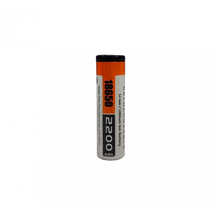 Orion - Şarjlı Pil - Lityum İyon - 3.7v 2200 mAh - 18650 Boy - 5c - Başsız