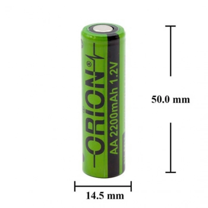 Orion 2200mAh 1.2V Ni-Mh AA Şarj Edilebilir Kalem Pil