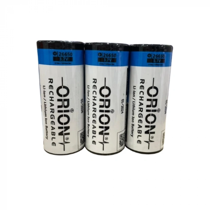 Orion 26650 5000 mAh 3.7V Şarj Edilebilir Li-ion Pil