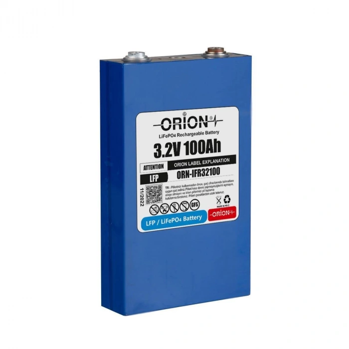 Orion 3.2 Volt 100 Ah Lifepo4 Prizmatik Hücre