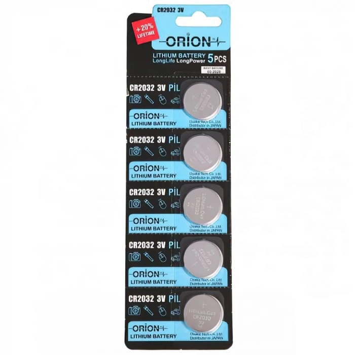 Orion - CR2032 Pil - 5 Li Blister