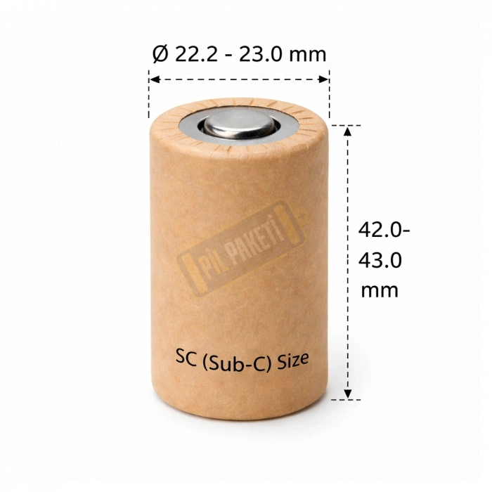 Orion - Şarjlı Pil - Ni-Cd- 1.2v 2200mAh - Sc Boy - Başsız - Kağıt