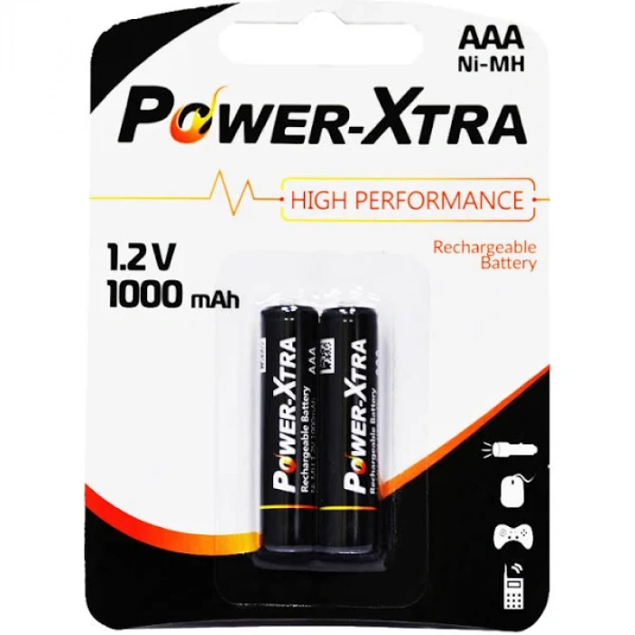 Power-Xtra 1.2V 1000 Mah AAA Size Şarjlı Pil - 2li Blister