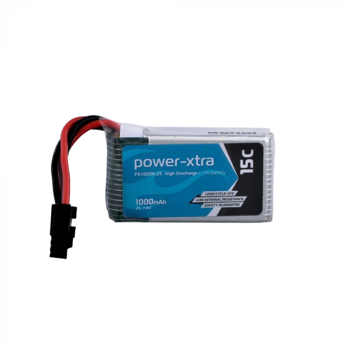 Power-Xtra PX1000XL2S - 2S1P - 7.4V 1000 mAh Li-Polymer Pil -15C