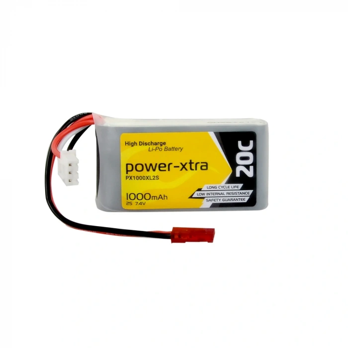Power-Xtra PX1000XL2S - 2S1P - 7.4V 1000 mAh Li-Polymer Pil - 20C