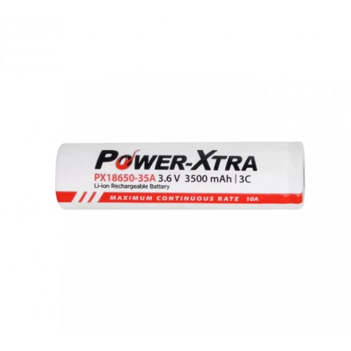 Power-Xtra PX18650 35A 3500 Mah 3.7V Li-ion Şarjlı Pil 3C 10A