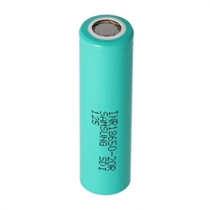 Samsung INR18650-20R - 3.7V 2000 mAh Li-ion Şarjlı Pil - 22A