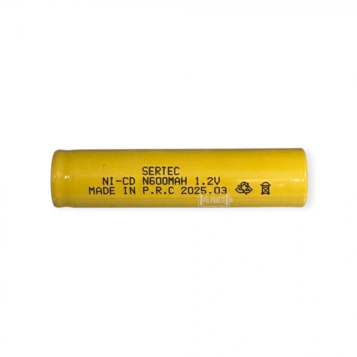 Sertec - Ni-CD Şarjlı Pil - N Boy - 1.2 Volt 600 mAh