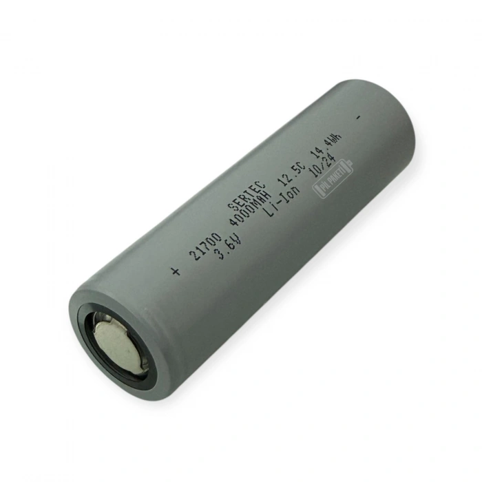 Sertec - Şarjlı Pil - Lityum İyon - 3.7v 4000mAh - 21700 Boy - 50a- Başsız - Min 100 Adet