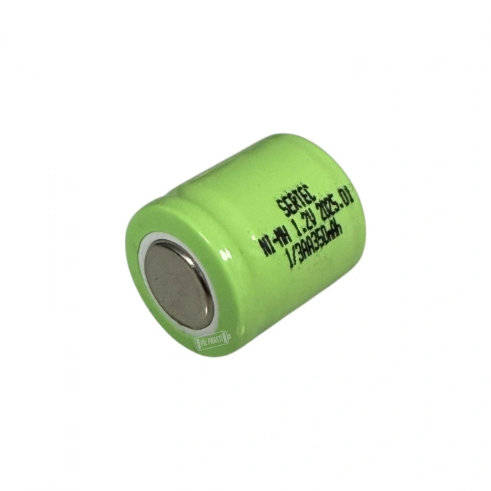 Sertec - Şarjlı Pil - NiMH - 1.2 Volt 350 mAh - 1/3AA Boy - Başsız