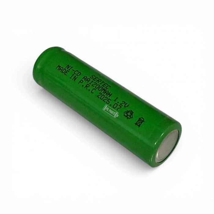 Sertec - Şarjlı Pil - NiMH - 1.2 Volt 2000 mAh - AA Boy - Başsız