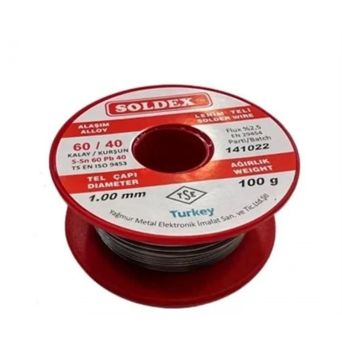 Soldex Lehim Teli - Sn60 Pb40 - 0.5mm - 100 gr