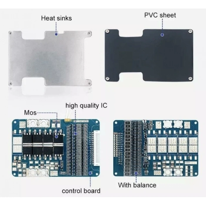 Tdt - Lifepo4 Bms - 16s 40a - Balanslı