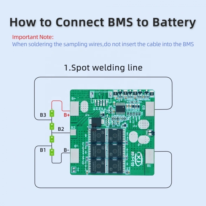 XJ Bms - 4s 40a Starter Bms - Anlık 650 Amper