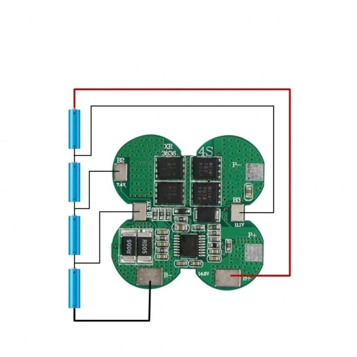 Xr - Lityum İyon Bms - 4s 15a - Yonca