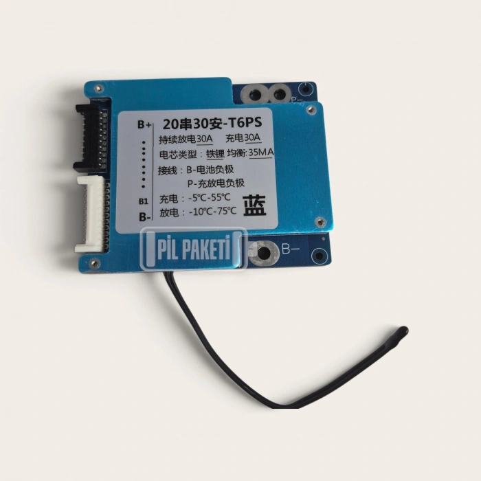 Xr - Li-ion BMS - 20s 30a - Ntc - Balanslı
