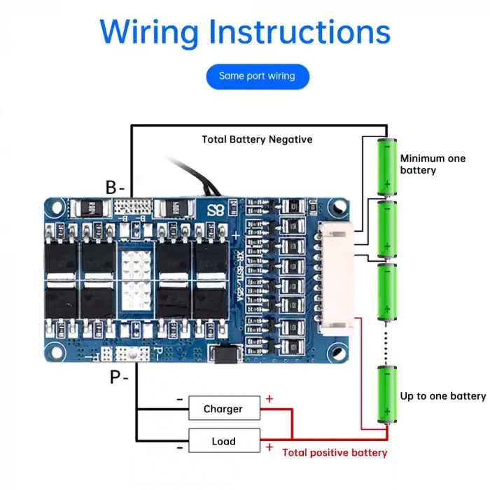 Xr - Lifepo4 Bms - 8s 40a - Balanslı