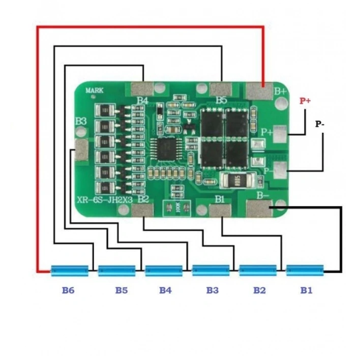 Xr - Lityum İyon Bms - 6s 10a
