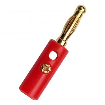 4mm Kırmızı Erkek Born Jak - Banana Konnektör