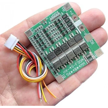 4S 30A Li-ion BMS Balanslı - Yeşil Pcb