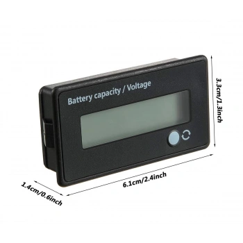 Batarya Kapasite Voltaj Göstergesi 12 Volt - 84 Volt Li-ion | LiFePO4 | Akü