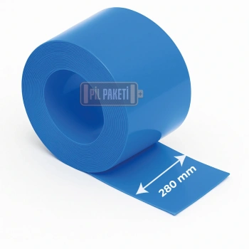 Batarya Yalıtım Makaronu - 280 mm - Mavi