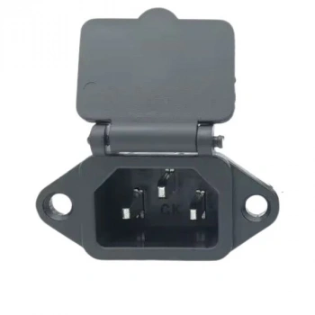 Erkek Power Soketi Üçlü Kulaklı - Kapaklı