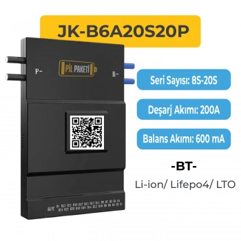 JK Smart Bms - 8s-20s 200a - 0.6a - JK-B6A20S20P