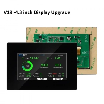 JK Smart Bms - LCD Dokunmatik Ekran - 4.3 İnç - V19 - TTL