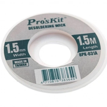 Lehim Temizleme Teli - Proskit - 1.5mm Genişlik - 1.5m Uzunluk